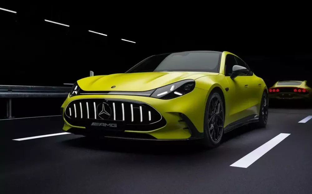 Mercedes-AMG GT 4-Door Coupe trình làng, từ bỏ động cơ xăng V8, cạnh tranh Porsche Taycan - Ảnh 1.
